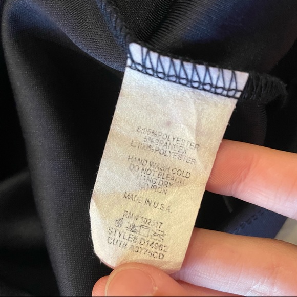 Soprano Navy Blue Asymmetrical Cocktail Dress - Picture 11 of 11